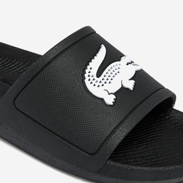 mujer Lacoste 6F242701 blanco y negro 312 chanclas sintéticas repelentes al agua croco