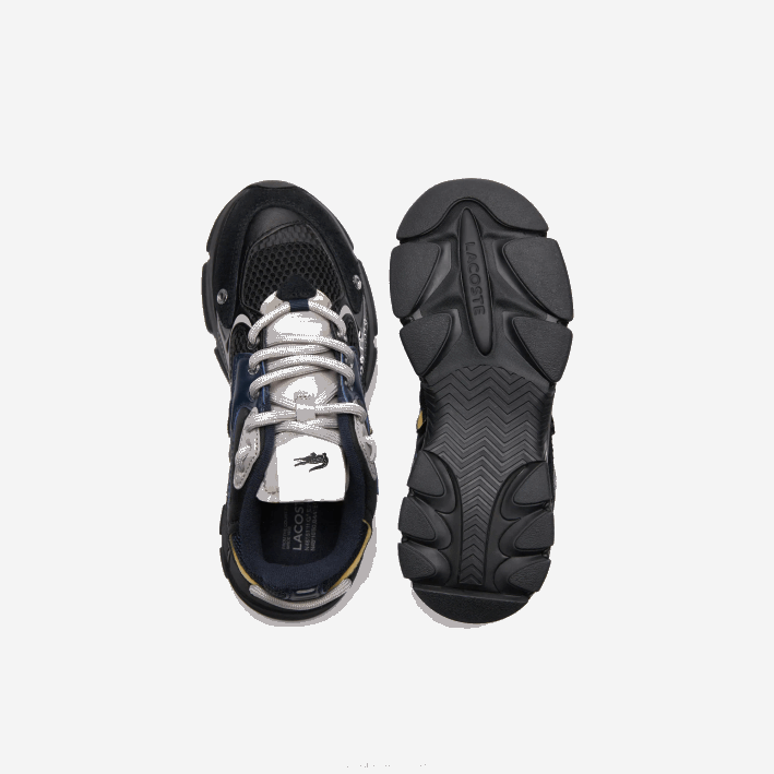 mujer Lacoste 6F242676 negro marino 075 tenis l003 neo textil