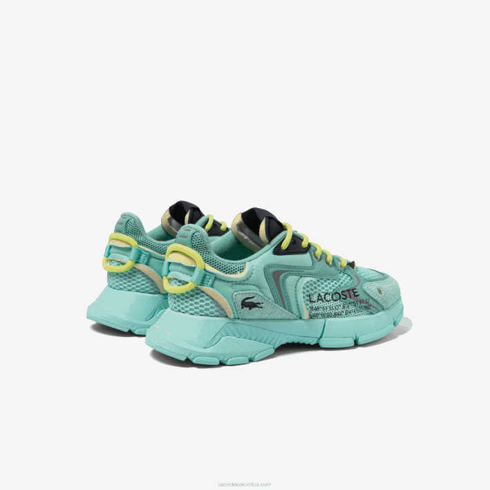 mujer Lacoste 6F242679 turquesa/marino b22 tenis l003 neo textil
