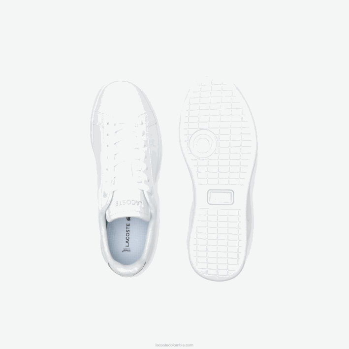 mujer Lacoste 6F242681 blanco 21g tenis carnaby pro bl de piel a tono