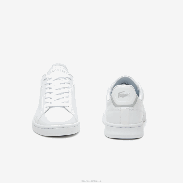 mujer Lacoste 6F242681 blanco 21g tenis carnaby pro bl de piel a tono