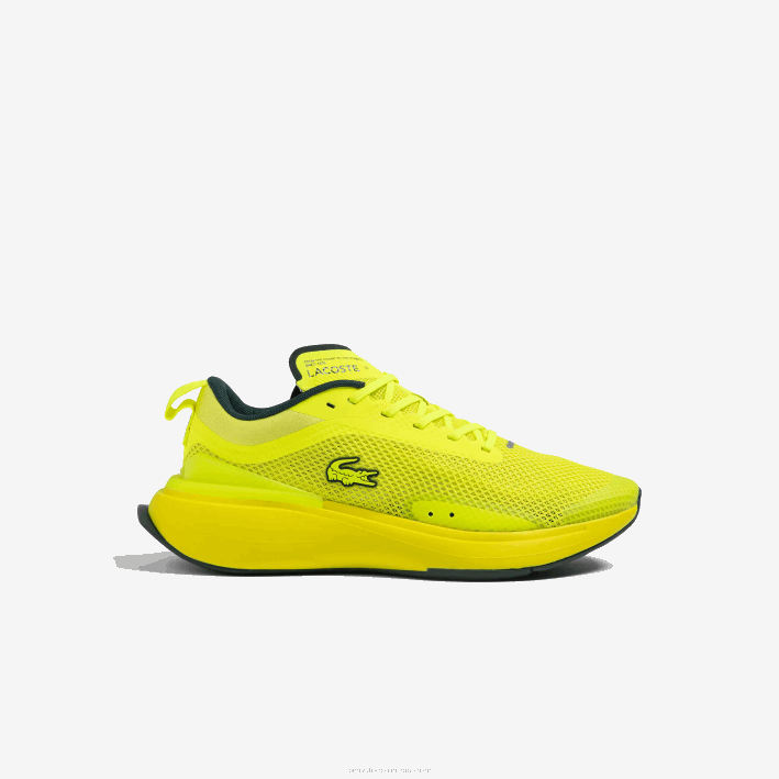 mujer Lacoste 6F242686 amarillo 2t7 tenis run spin evolution textil