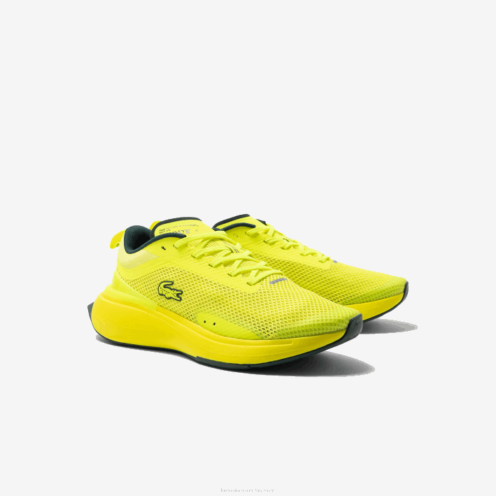 mujer Lacoste 6F242686 amarillo 2t7 tenis run spin evolution textil