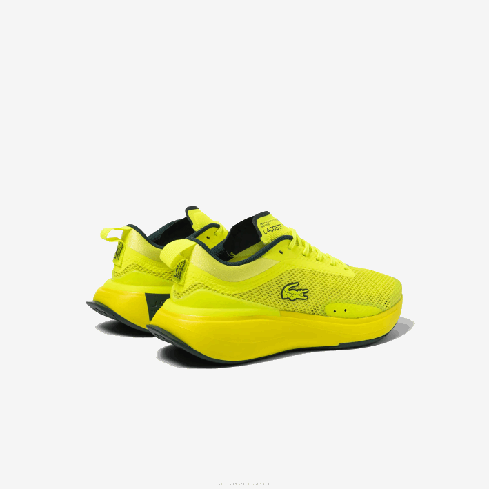 mujer Lacoste 6F242686 amarillo 2t7 tenis run spin evolution textil