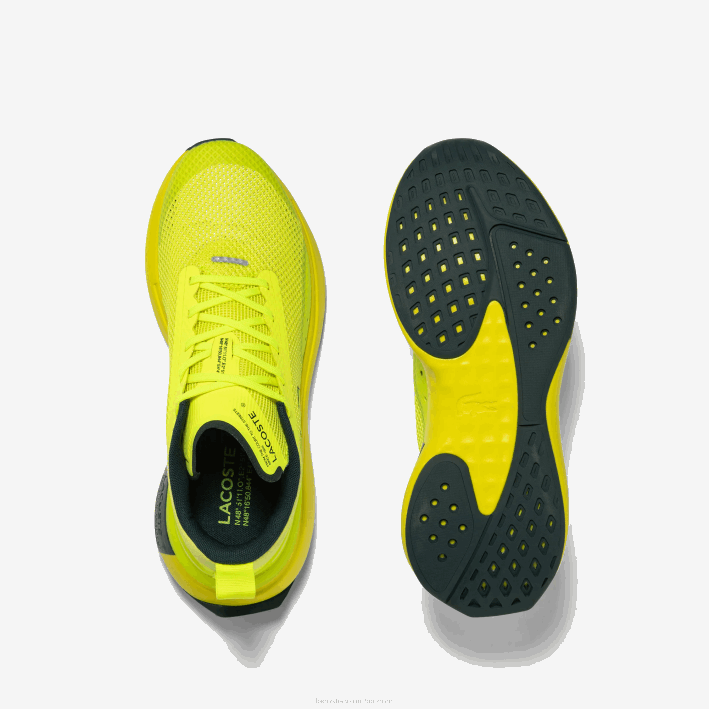 mujer Lacoste 6F242686 amarillo 2t7 tenis run spin evolution textil