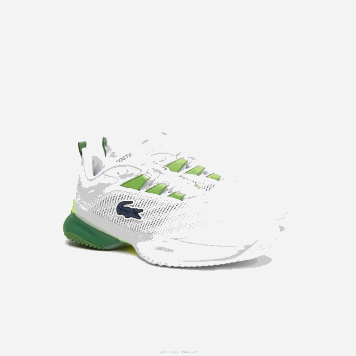 mujer Lacoste 6F242689 blanco/verde 082 tenis ag-lt23 ultra textil