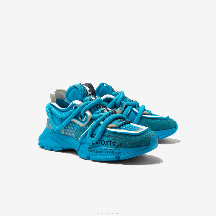 mujer Lacoste 6F242691 azul 11c zapatillas deportivas l003 active runway textil