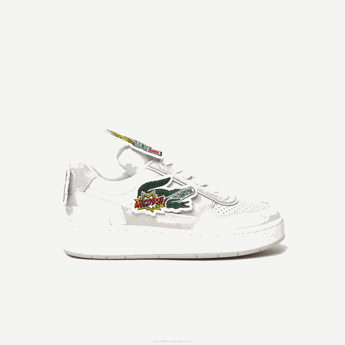 mujer Lacoste 6F242703 blanco 21g tenis Ace con clip