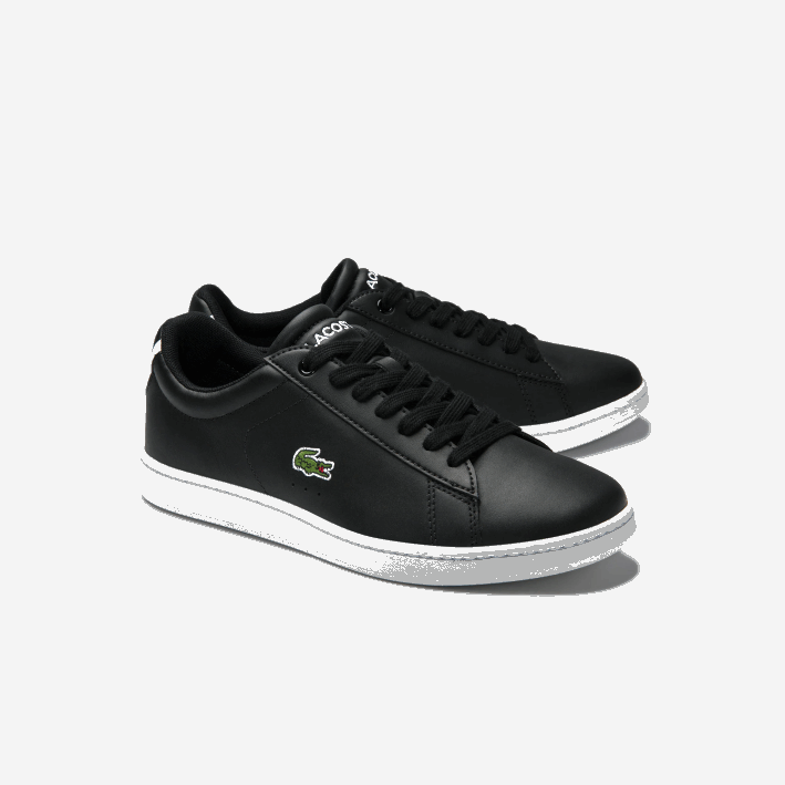 mujer Lacoste 6F242717 negro 024 zapatillas carnaby evo de piel con forro de malla