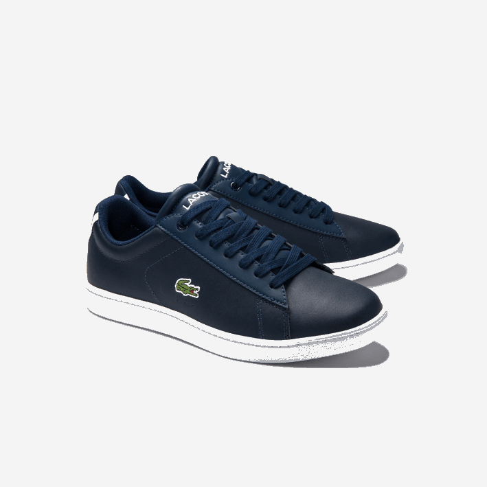 mujer Lacoste 6F242718 azul marino 003 zapatillas carnaby evo de piel con forro de malla