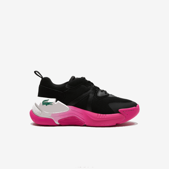 mujer Lacoste 6F242722 negro rosa 1j1 zapatillas lw2 xtra de piel