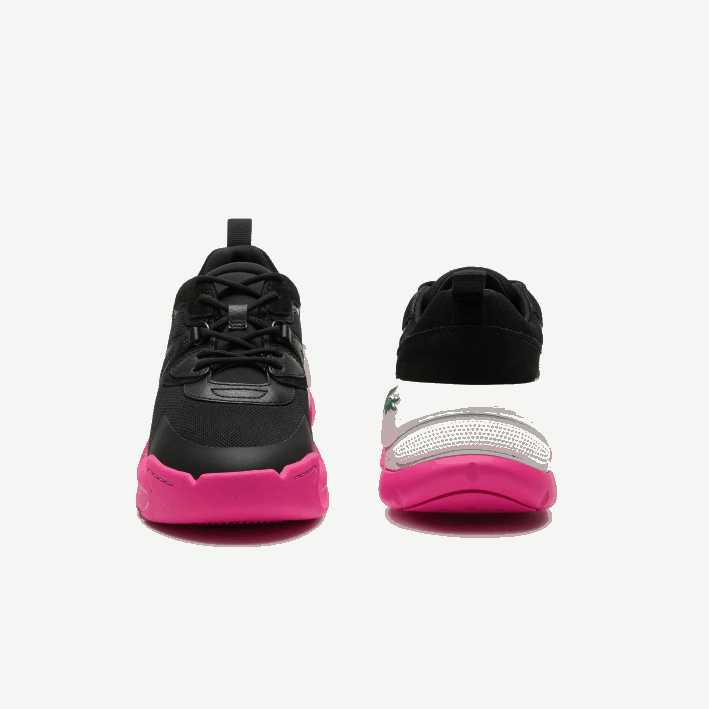 mujer Lacoste 6F242722 negro rosa 1j1 zapatillas lw2 xtra de piel
