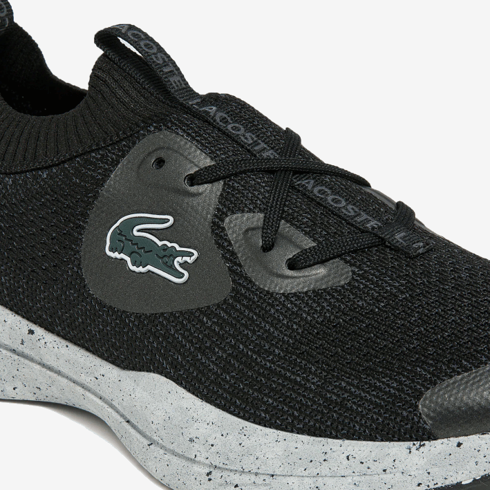mujer Lacoste 6F242726 negro y blanco hueso 454 tenis run spin eco textil