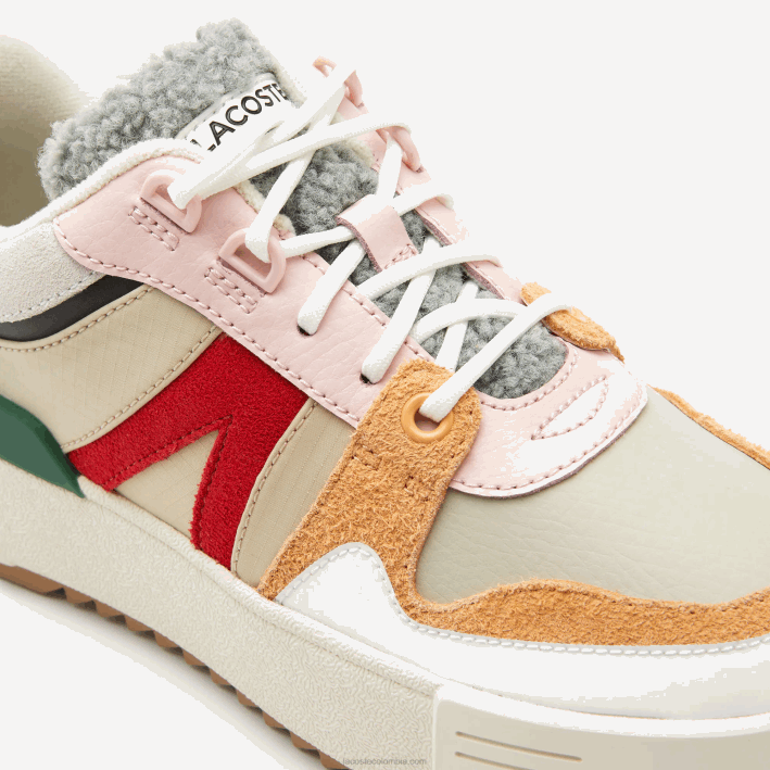 mujer Lacoste 6F242727 gris verde 1s4 l002 zapatos de exterior de cuero de invierno