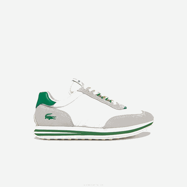 mujer Lacoste 6F242743 blanco/verde 082 tenis L-Spin con detalles dorados mujer Lacoste 6F242743 blanco/verde 082 tenis L-Spin con detalles dorados
