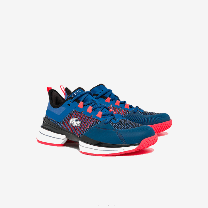 mujer Lacoste 6F242745 azul blanco 221 tenis ag-lt21 ultra textil