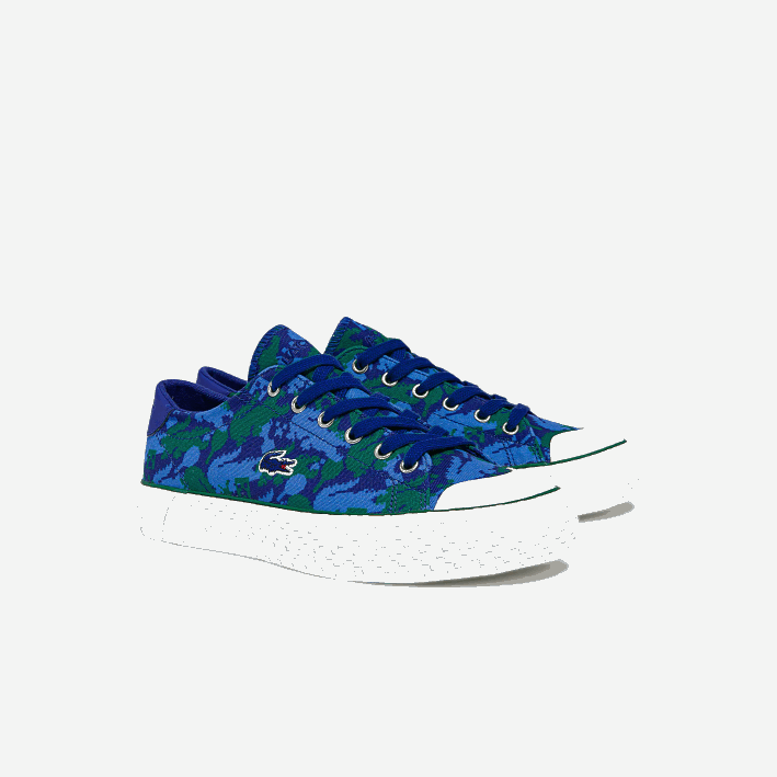 mujer6F242734 azul verde bg3 tenis de lona gripshot lacoste x minecraft