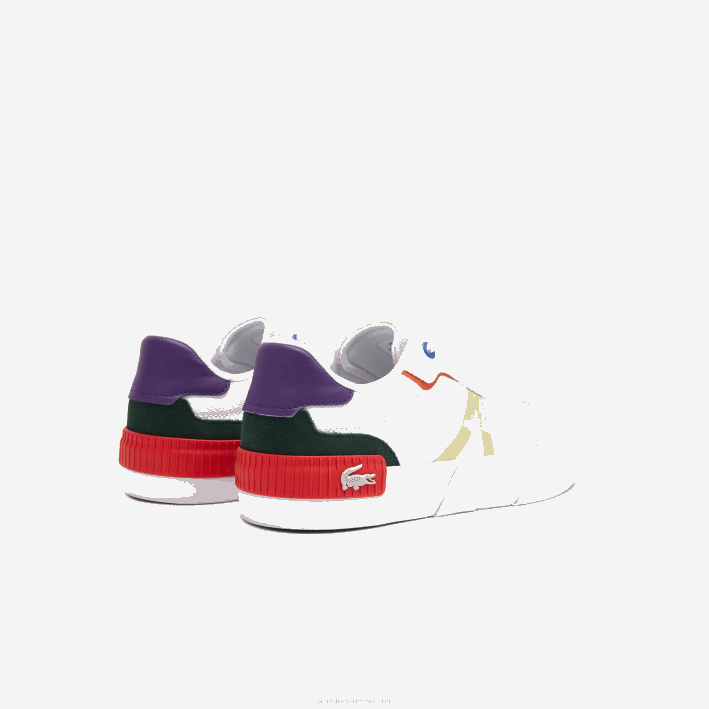 mujer Lacoste 6F242730 blanco roto y rosa 06c tenis l004 textil color pop