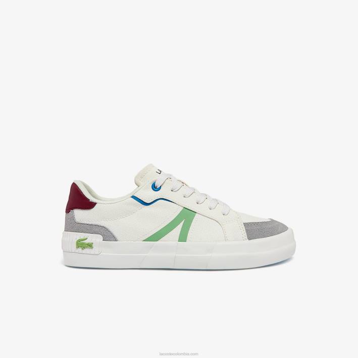 mujer Lacoste 6F242755 blanco y verde claro 2l6 zapatillas de lona l004 mujer Lacoste 6F242755 blanco y verde claro 2l6 zapatillas de lona l004