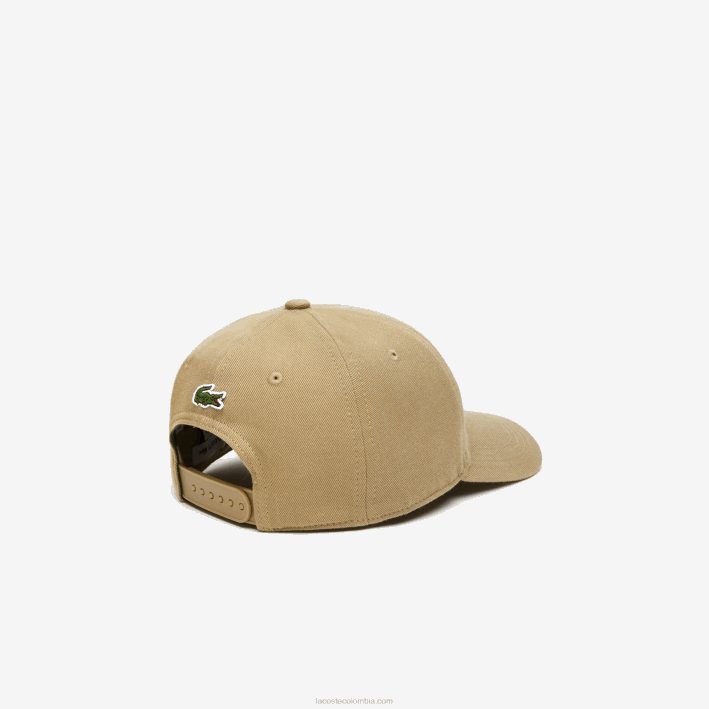 niños Lacoste 6F242167 beige cb8 gorra ajustable con ojales en contraste