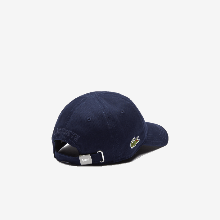 niños Lacoste 6F242278 azul marino 166 gorra de gabardina sólida