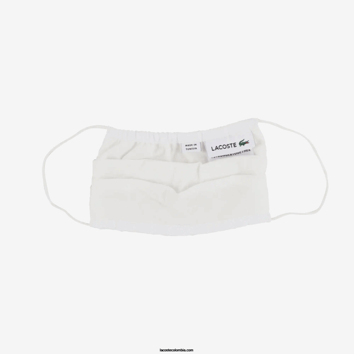 niños Lacoste 6F243280 azul marino rojo blanco db3 pack de 3 mascarillas de protección facial en algodón