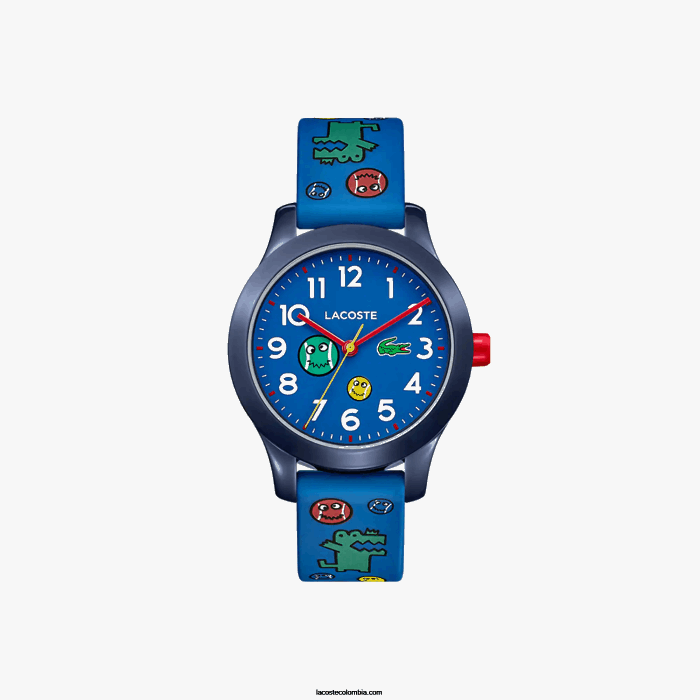 niños Lacoste 6F243111 azul 000 Reloj 12.12 3 agujas con correa de silicona azul