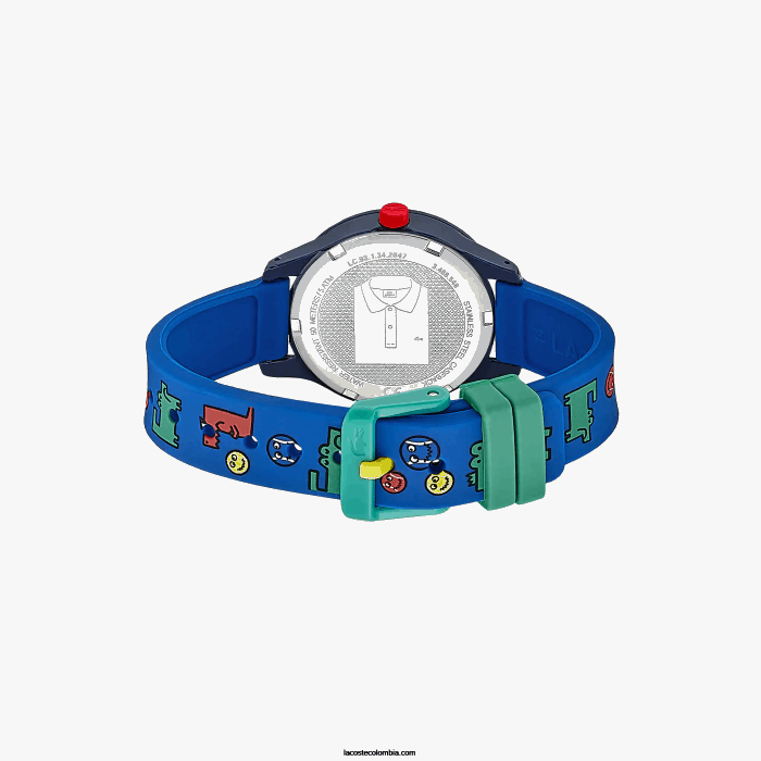 niños Lacoste 6F243111 azul 000 Reloj 12.12 3 agujas con correa de silicona azul