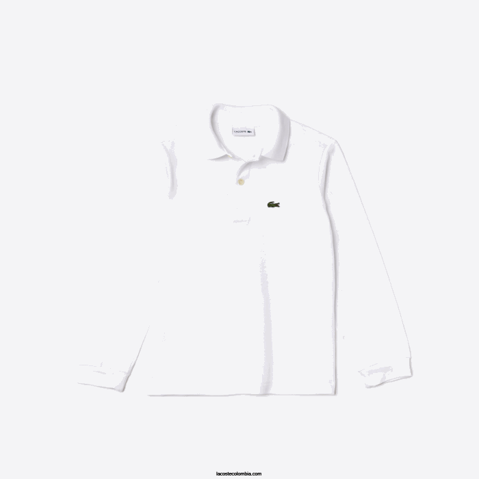 niños Lacoste 6F242944 blanco 001 polo de petit piqué regular fit