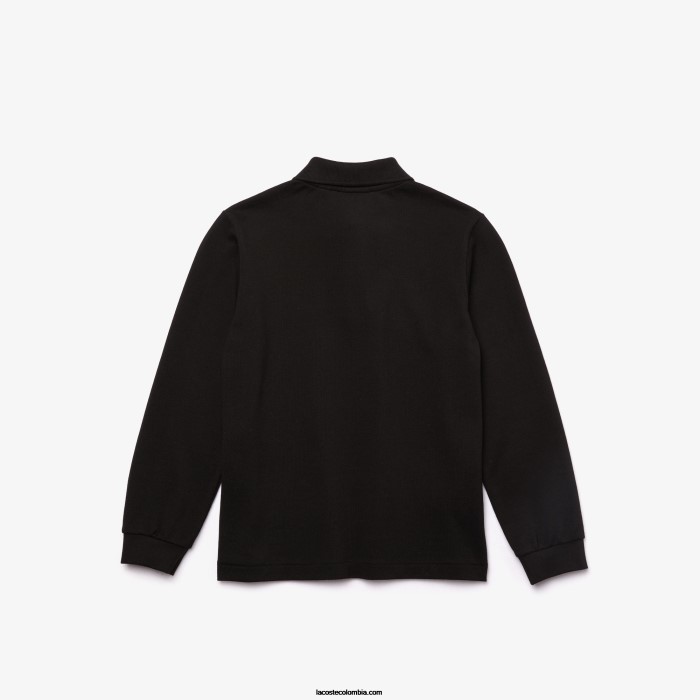 niños Lacoste 6F242945 negro 031 polo de petit piqué regular fit