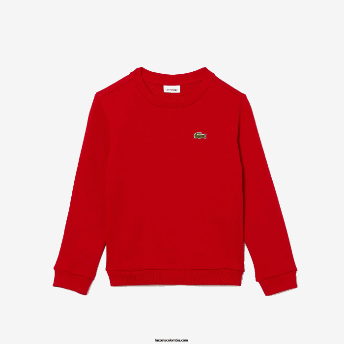 niños Lacoste 6F242974 rojo 240 sudadera de felpa de algodón niños Lacoste 6F242974 rojo 240 sudadera de felpa de algodón