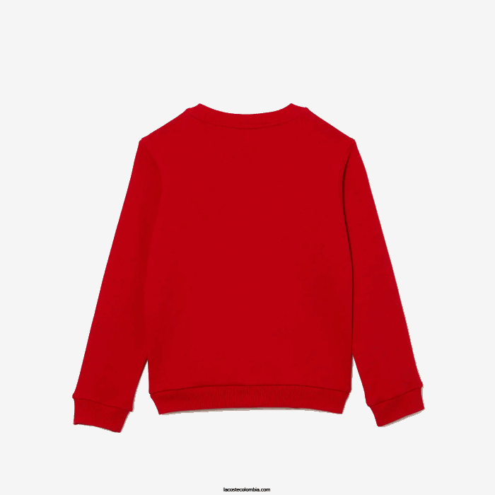 niños Lacoste 6F242974 rojo 240 sudadera de felpa de algodón