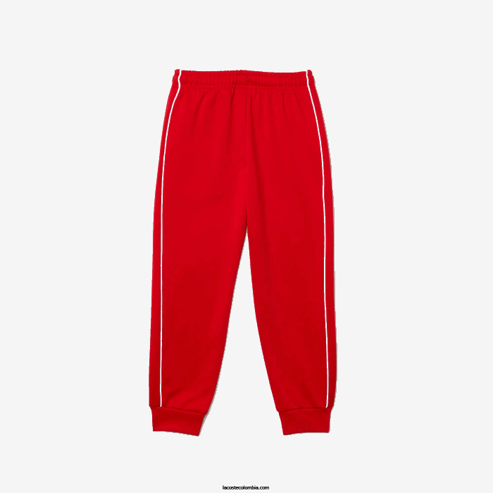 Niños Lacoste 6F243229 rojo blanco c9u pantalones de chándal Heritage