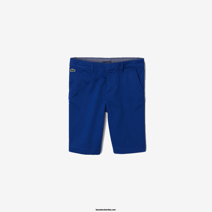 Niños Lacoste 6F243301 bdm azul bermudas de algodón elástico