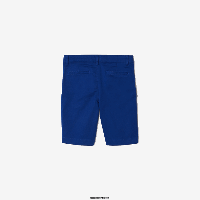 Niños Lacoste 6F243301 bdm azul bermudas de algodón elástico