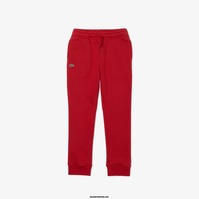 niños Lacoste 6F243218 rojo 5sx pantalones deportivos de felpa niños Lacoste 6F243218 rojo 5sx pantalones deportivos de felpa