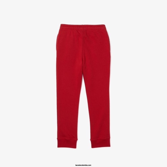 niños Lacoste 6F243218 rojo 5sx pantalones deportivos de felpa