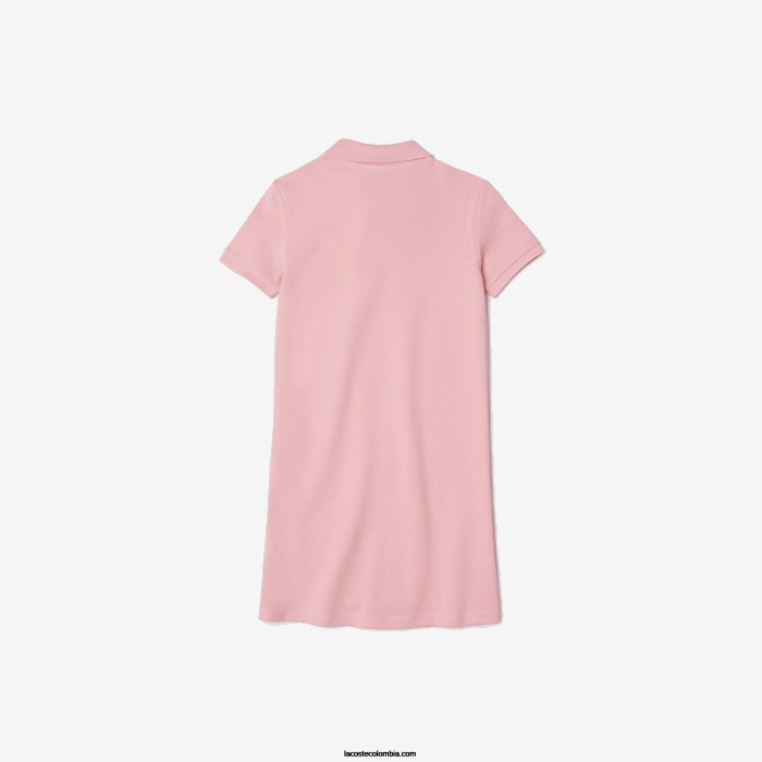 chicas6F243297 rosa 7 años vestido tipo polo de piqué de algodón de lacoste x minecraft