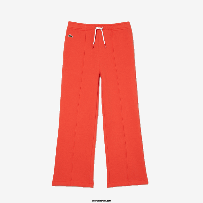 chicas Lacoste 6F243059 naranja 02k pantalones de chándal de pernera ancha