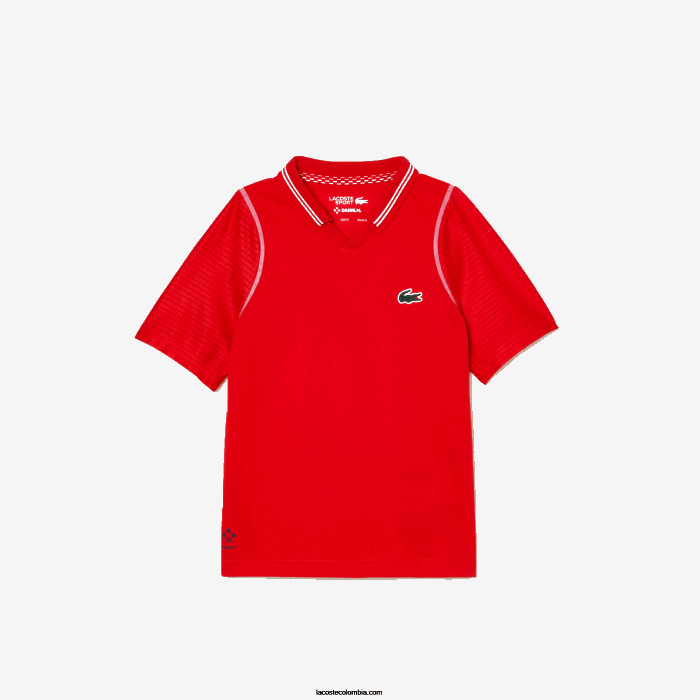 Niños Lacoste 6F243012 rojo s5h polo ultra seco tennis x daniil medvedev