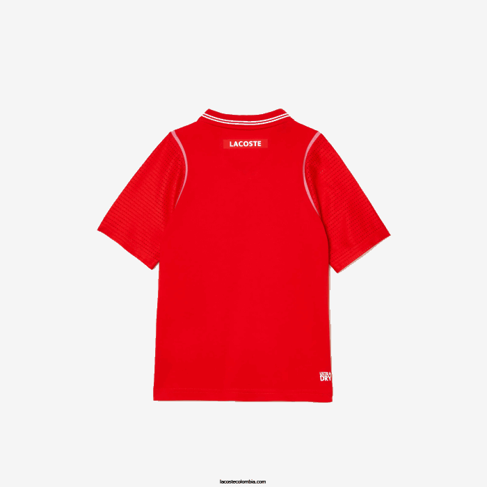 Niños Lacoste 6F243012 rojo s5h polo ultra seco tennis x daniil medvedev