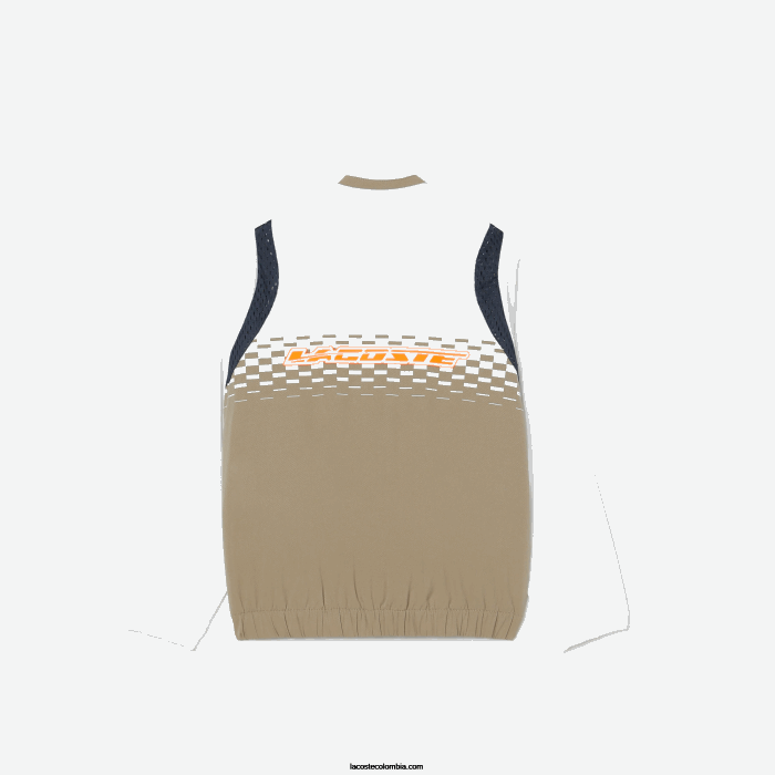 Niños Lacoste 6F243042 beige blanco azul naranja wri conjunto jogger tennis x daniil medvedev