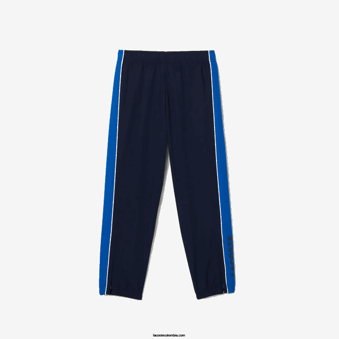 Niños Lacoste 6F243209 azul marino 976 chándal deportivo con diseño colour block