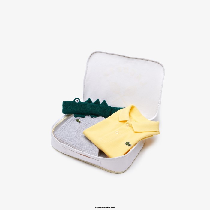 niños Lacoste 6F242983 amarillo grisáceo 8lb box set de juguete y pijama de algodón orgánico niños Lacoste 6F242983 amarillo grisáceo 8lb box set de juguete y pijama de algodón orgánico