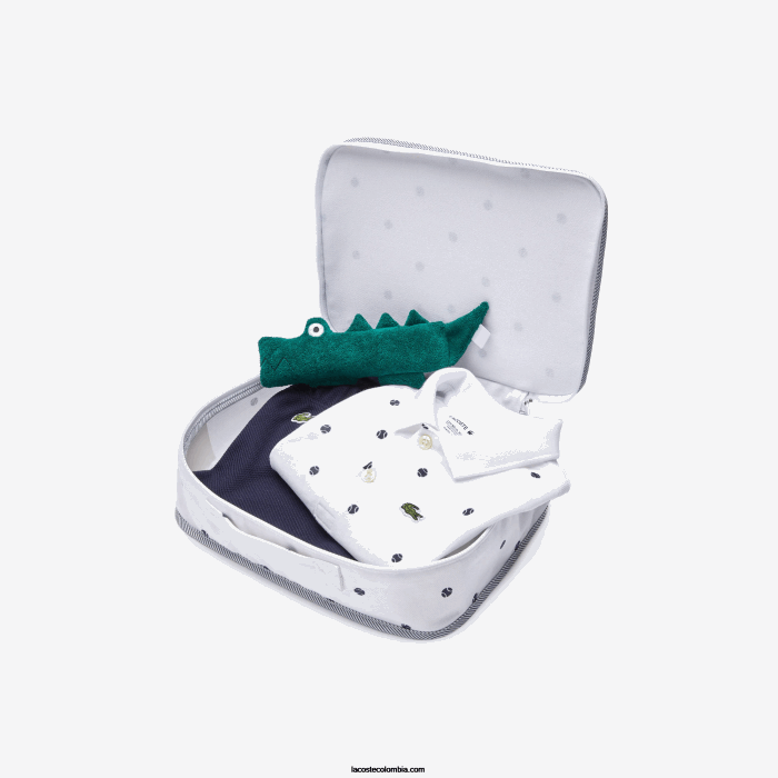 niños Lacoste 6F242984 azul marino blanco 525 box set de juguete y pijama de algodón orgánico niños Lacoste 6F242984 azul marino blanco 525 box set de juguete y pijama de algodón orgánico