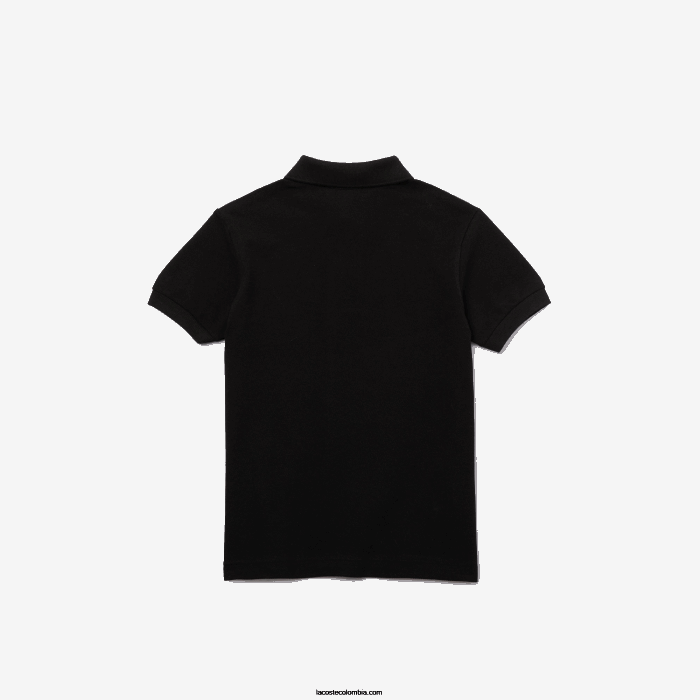 niños Lacoste 6F243001 negro 031 polo de petit piqué regular fit