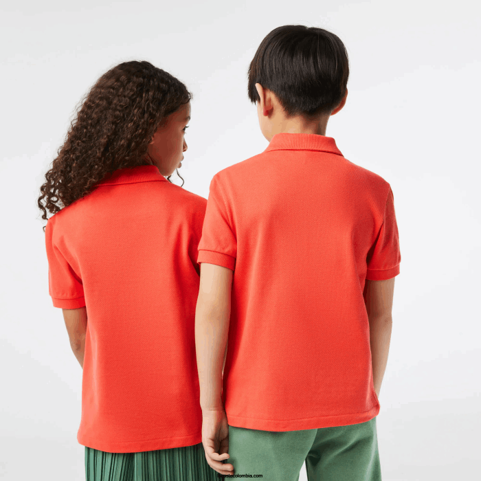 niños Lacoste 6F243007 naranja 02k polo de petit piqué regular fit
