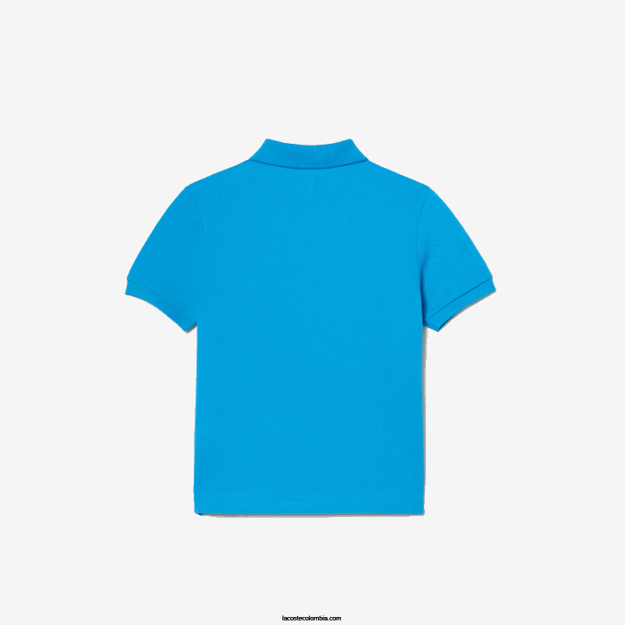 niños Lacoste 6F243010 zba azul polo de petit piqué regular fit