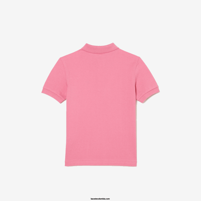 niños Lacoste 6F243024 rosa 2r3 polo de petit piqué regular fit