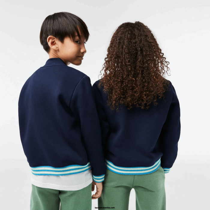 niños Lacoste 6F243044 azul marino 166 sudadera con botones